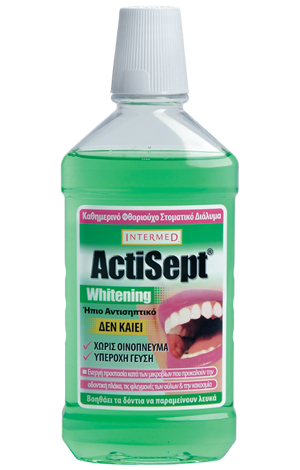 ACTISEPT MOUTHWASH WHITENING 500ml