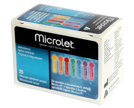 ASCENSIA MICROLET LANCETS 25.