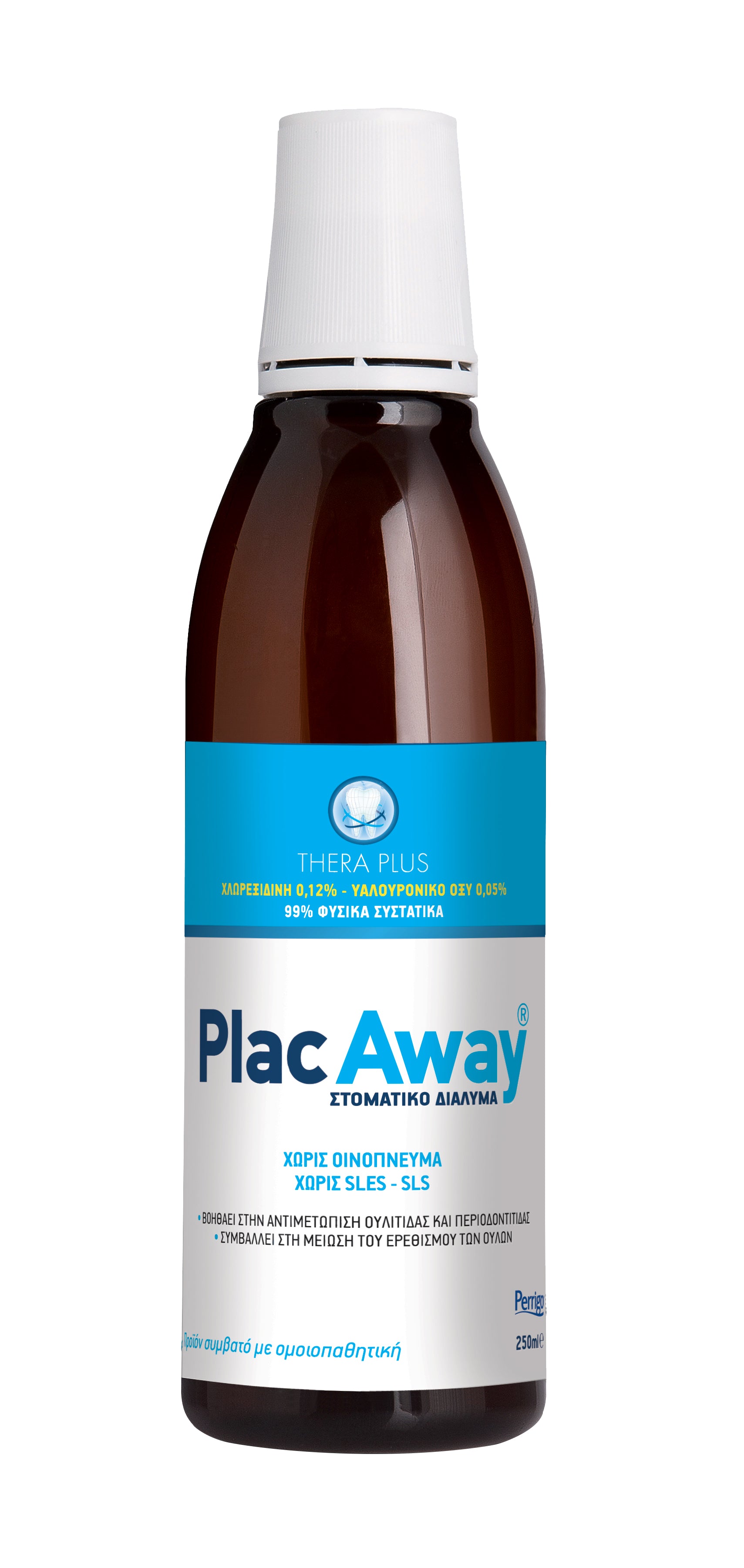 PLAC AWAY THERA PLUS 0.12%CHLO.+0.05%HYAL. 250ml