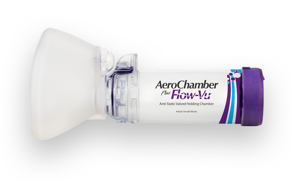 AEROCHAMBER PLUS ADULTS with Mask SMALL PURPLE